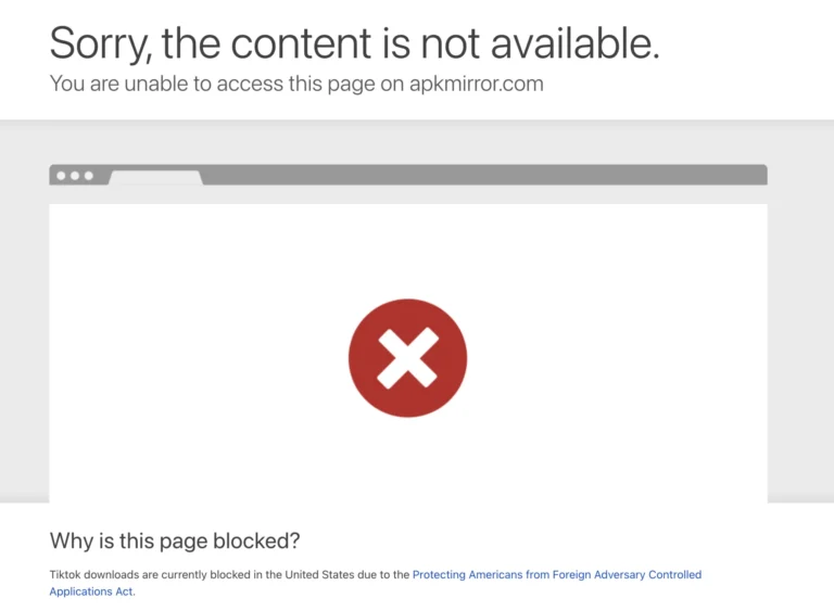 APKMirror Is Blocking Android Users From Sideloading TikTok
