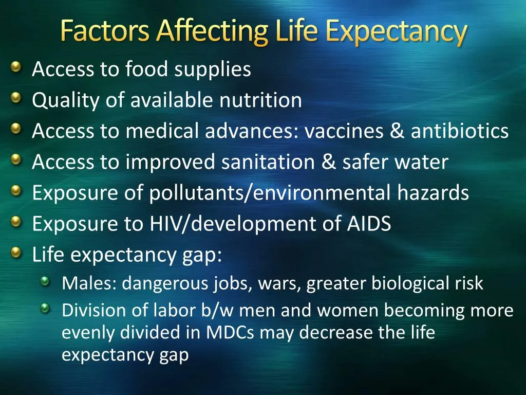 The Factors Affecting Life Expectancy in America