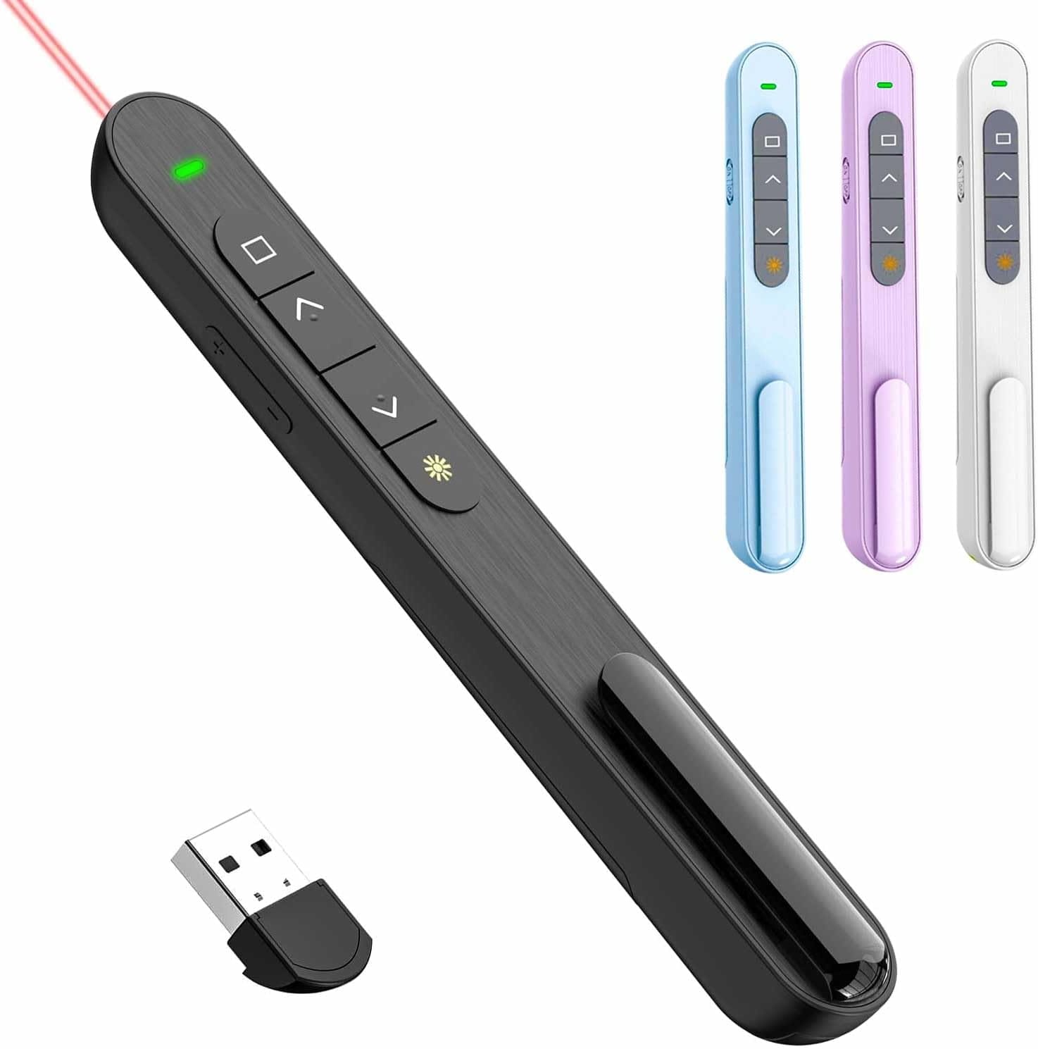Qui Presentation Clicker, Hyperlink Volume Control Wireless Presenter, Ppt Powerpoint Clicker, Rf 2.4Ghz Usb Presentation Remote Control Powerpoint Slide Advancer For Keynote/Ppt/Mac/Pc Qui Presentation Clicker, Hyperlink Volume Control Wireless Presenter, Ppt Powerpoint Clicker, Rf 2.4Ghz Usb Presentation Remote Control Powerpoint Slide Advancer For Keynote/Ppt/Mac/Pc