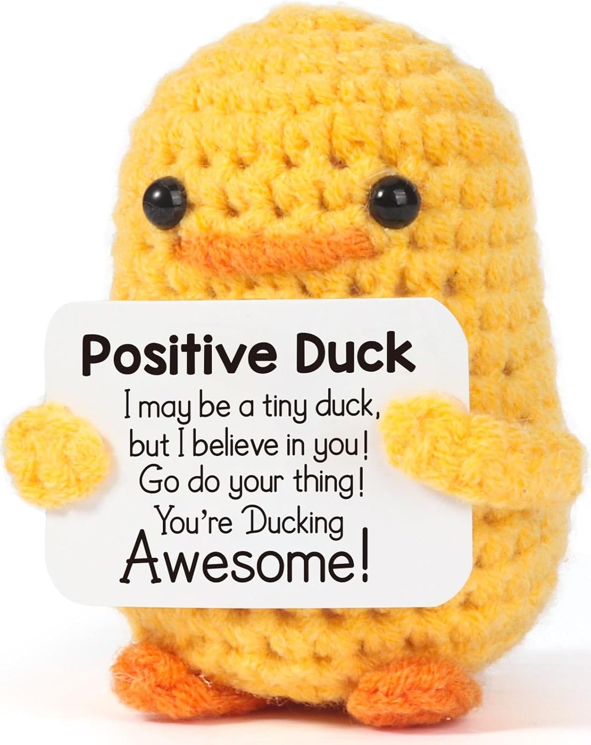 Mbl Easter Basket Essentials Stuffers Duck – Handmade Emotional Cheer Support Positive Funny Pickle Potato Nuggets For Men Women Friends Coworkers, Birthday For Him Her
