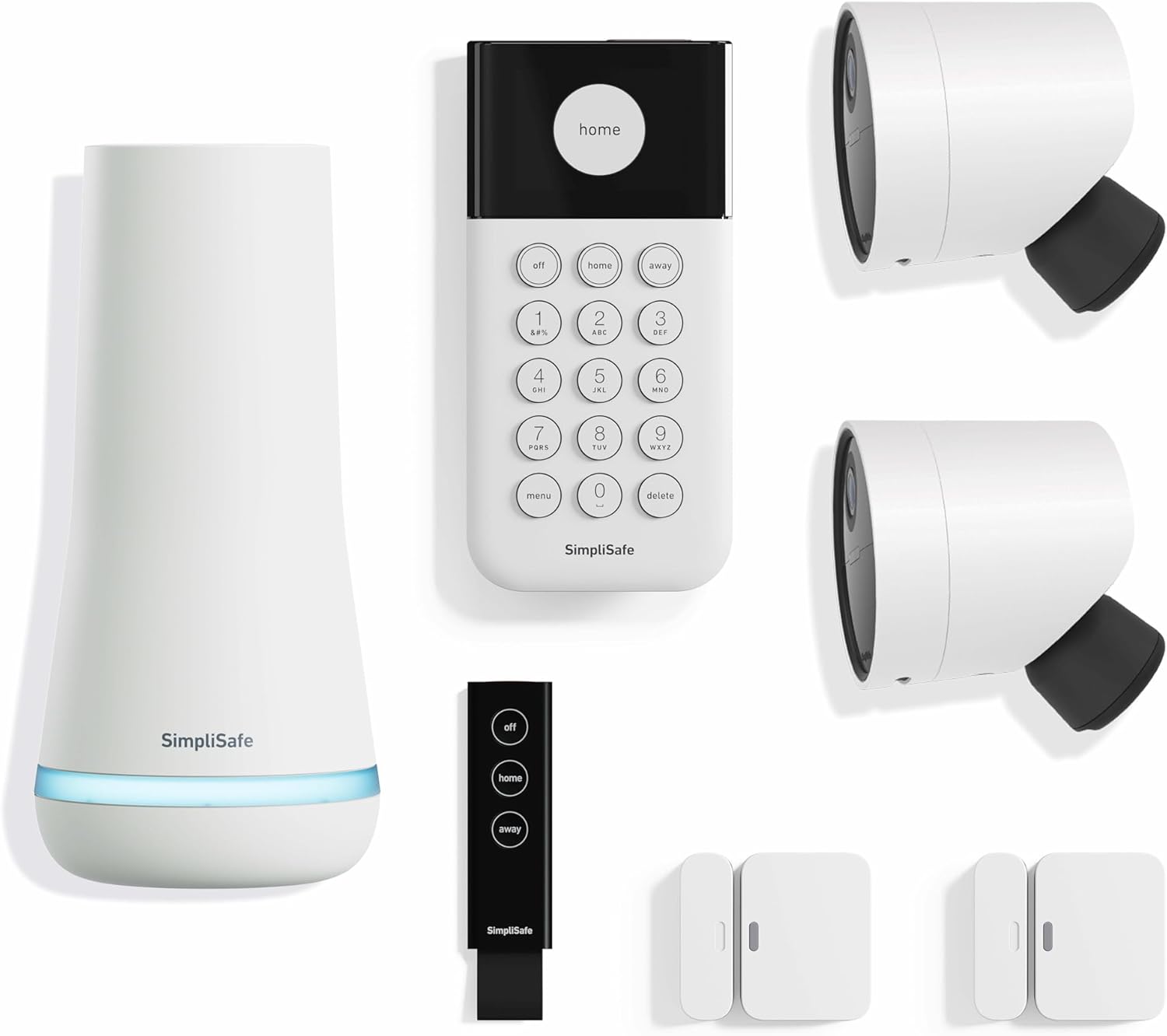 Simplisafe 7 Piece Wireless Outdoor Camera Home Security System – Optional 24/7 Professional Monitoring – No Contract – Compatible With Alexa And Google Assistant