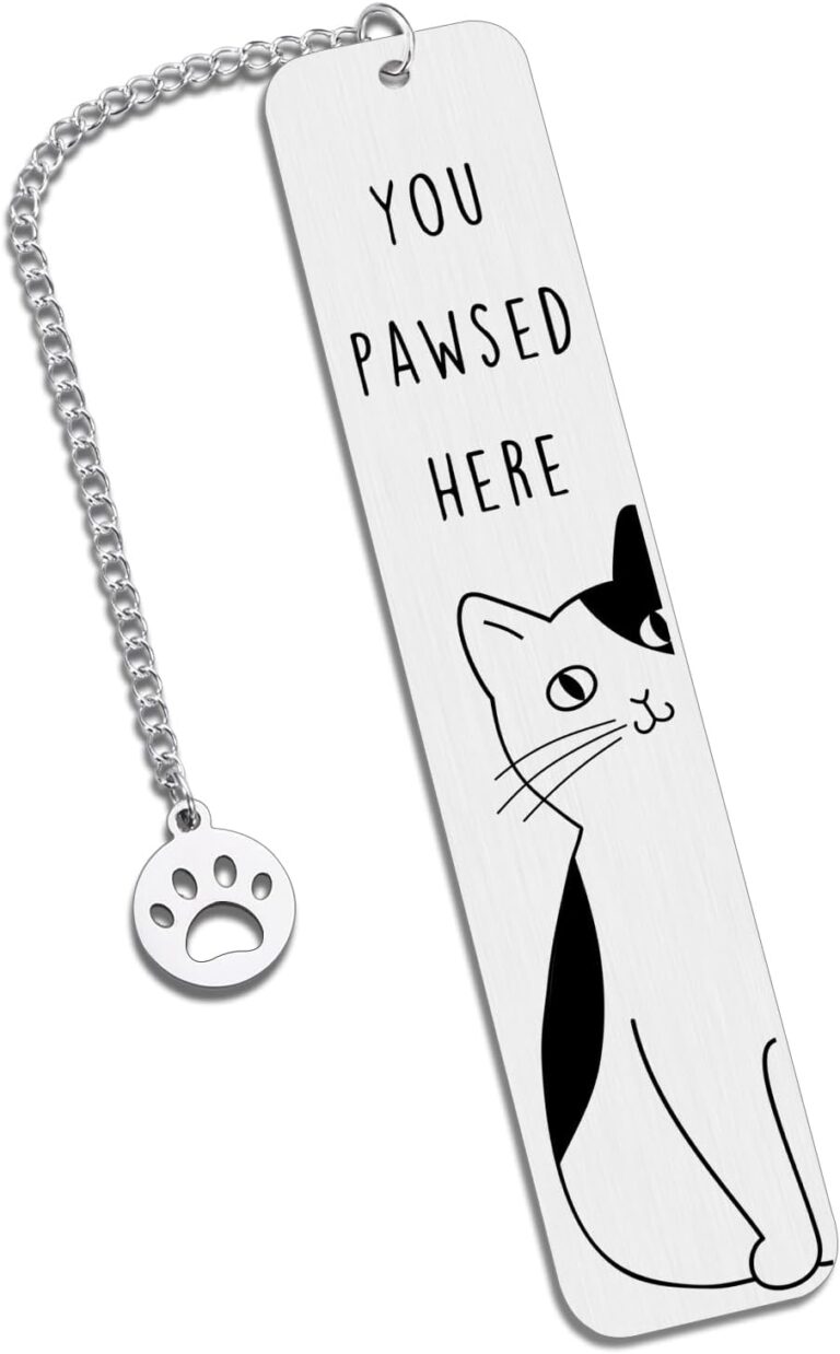 Cat Lover Gifts for Women Men, Cute Bookmarks for Women Girls, Funny Cat Gifts for Friends Coworkers, Birthday Gifts for Cat Lovers, Reading Accessories for Book Lovers, Bookish Gifts for Book Club