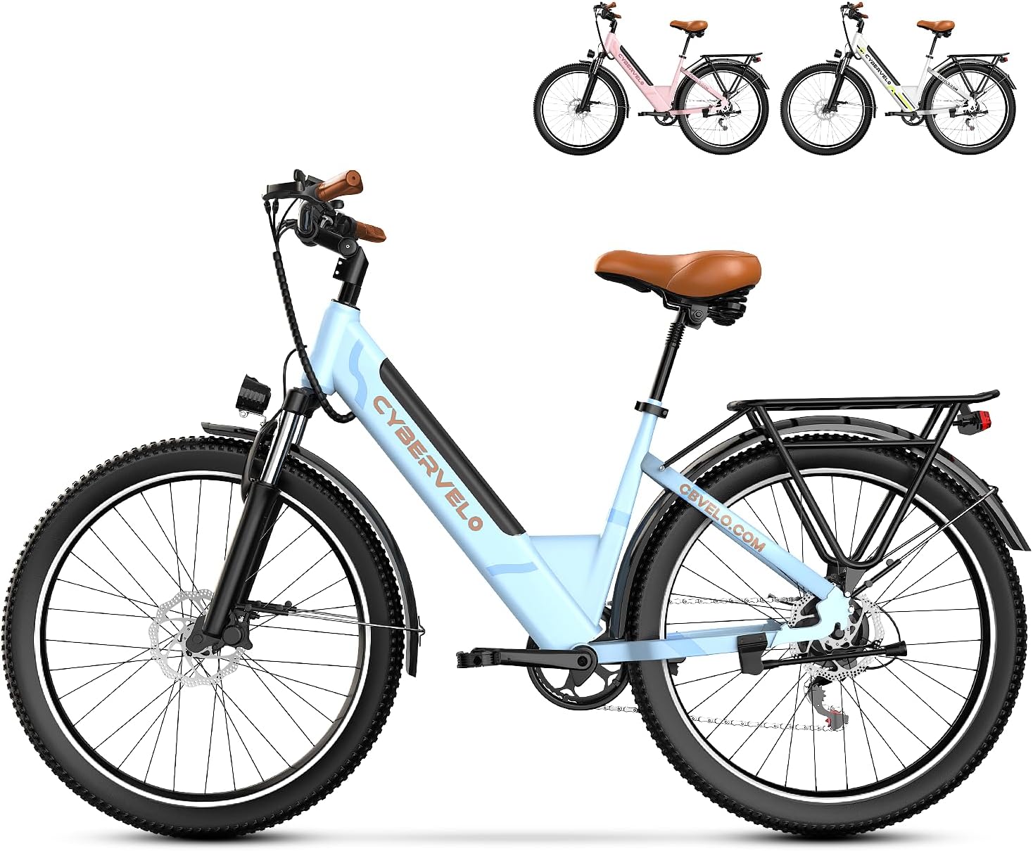 1000W Ebikes For Adults，80 Miles Max Range Removable Battery Ebike，26″ Electric Bike For Adults Adult Electric Bike For Commute（7-Speed）