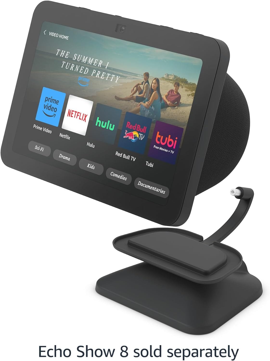 Echo Show 8 (3Rd Gen) Adjustable Stand With Usb-C Charging Port | Charcoal Echo Show 8 (3Rd Gen) Adjustable Stand With Usb-C Charging Port | Charcoal