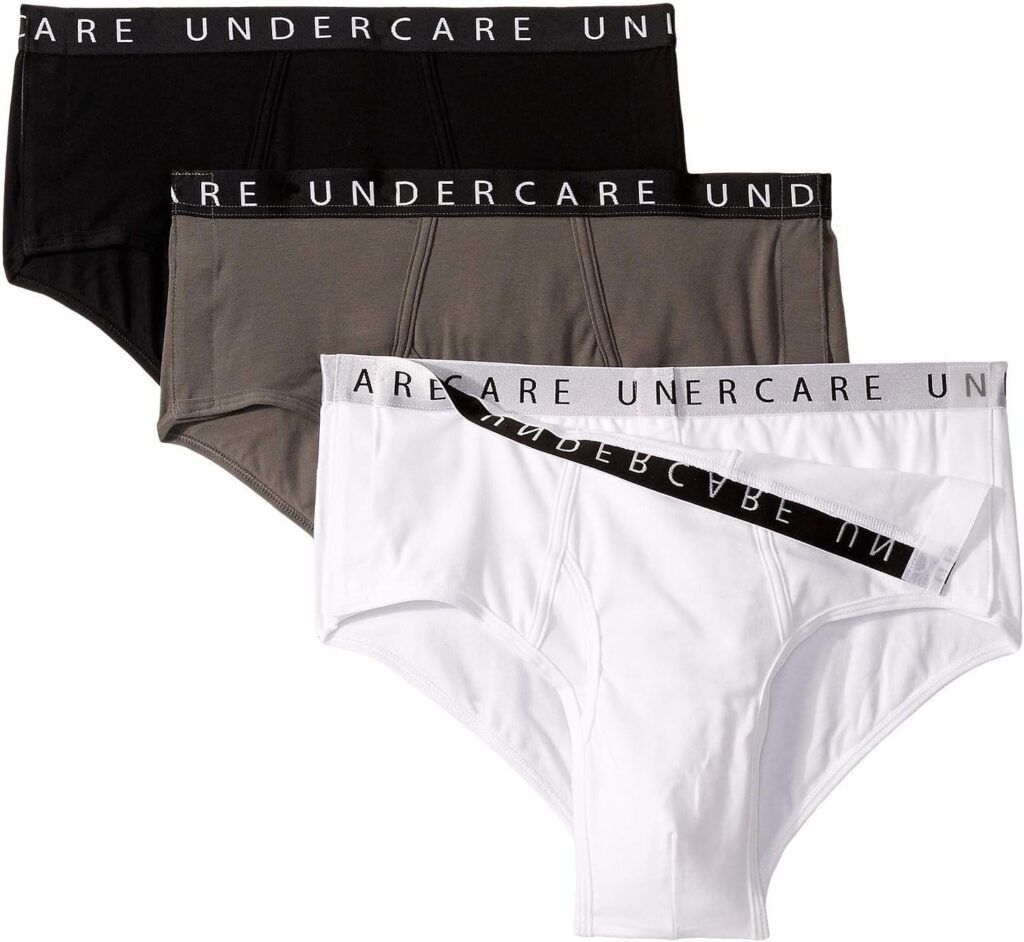 Adaptive Underwear: Men’S Brief With Easy Velcro Closure And Fly Opening, 3-Pack