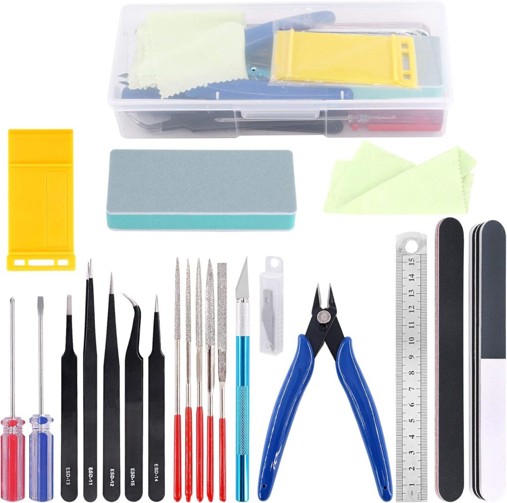 21Pcs Modeler Basic Tools Craft Set Hobby Building Tools Kit For Gundam Car Model Building