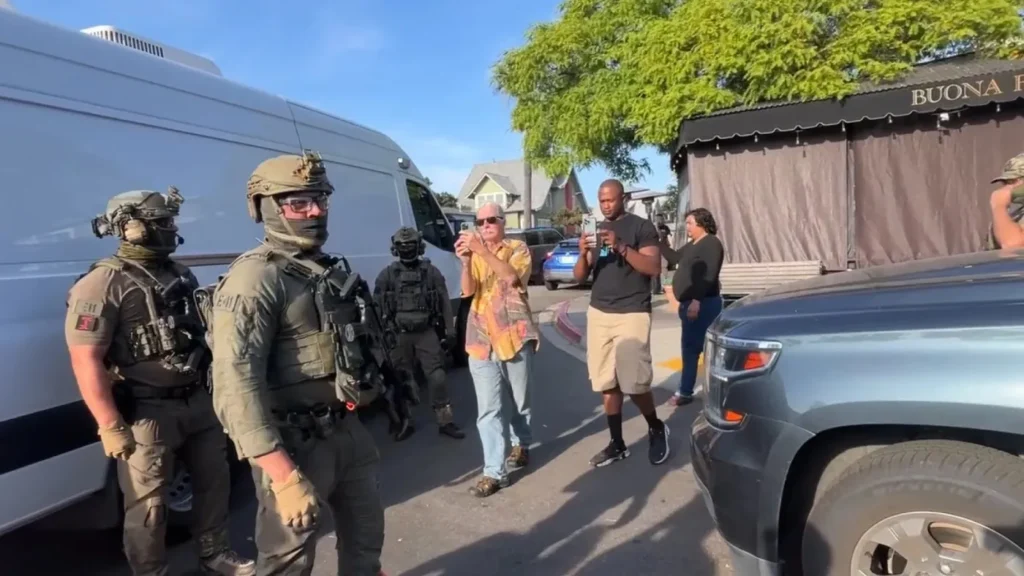 Immigration raid at San Diego eating place ends up in a chaotic scene : NPR