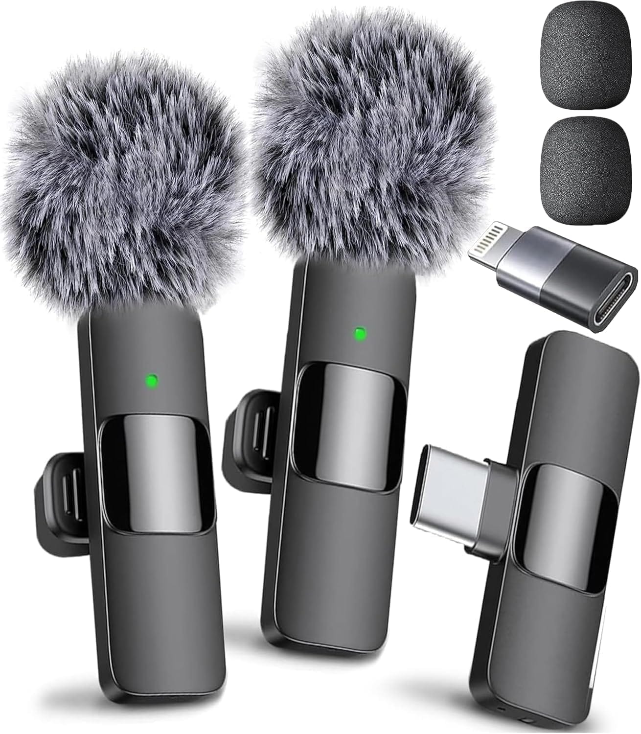 Mini Mic Pro Wireless Microphone For Iphone, Ipad, Android, Lavalier Microphone For Video Recording – 2 Pack Iphone Mic Crystal Clear Recording With Usb-C For Podcast, Asmr Mini Mic Pro Wireless Microphone For Iphone, Ipad, Android, Lavalier Microphone For Video Recording – 2 Pack Iphone Mic Crystal Clear Recording With Usb-C For Podcast, Asmr