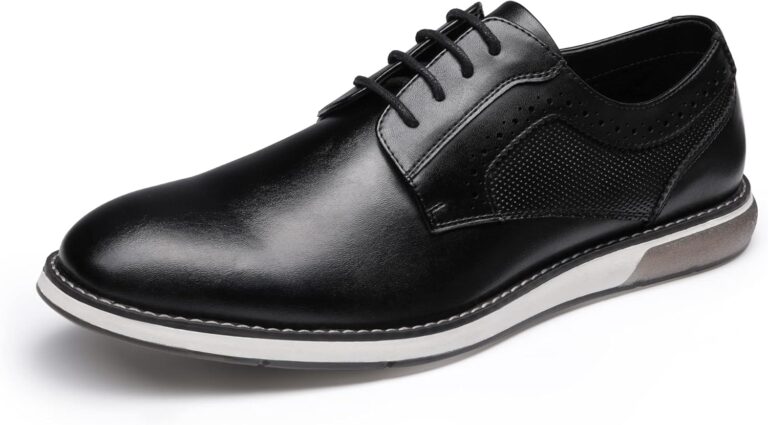 Bruno Marc Men’s Plain Toe Oxford Shoes Business Formal Derby Dress Sneakers Crossflex GentEdge