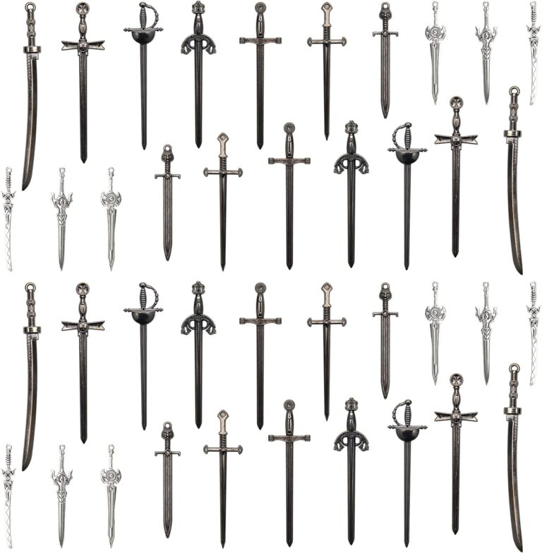 Sword Bookmark 40 Pcs Black Antique Swords Bookmark for Men Ideal Gift for Book Lovers DIY Craft Supplies