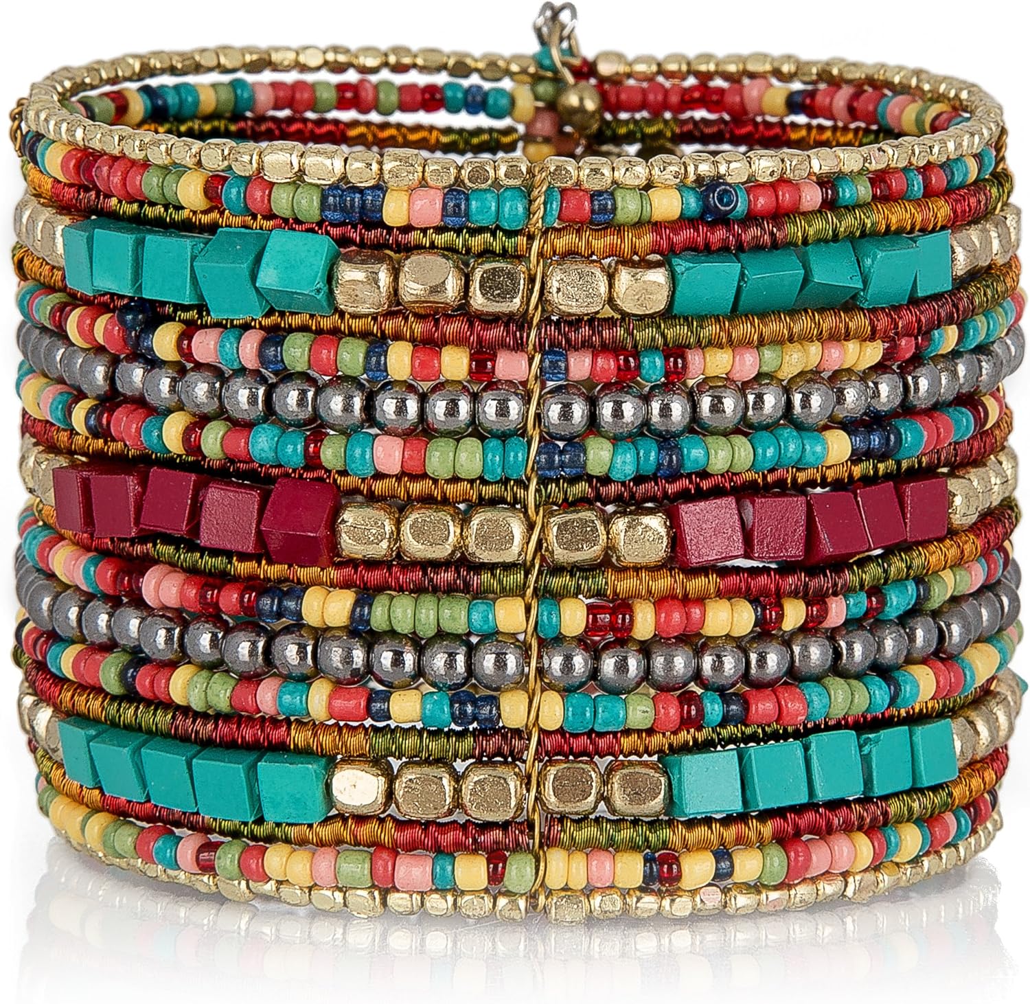 Spunkysoul Cuff Bracelets For Women Collection – Adjustable, Stylish Boho Inspired Beaded Bracelets, Trendy Stackable Beads, Ideal For Everyday Wear & Special Occasions Spunkysoul Cuff Bracelets For Women Collection – Adjustable, Stylish Boho Inspired Beaded Bracelets, Trendy Stackable Beads, Ideal For Everyday Wear & Special Occasions