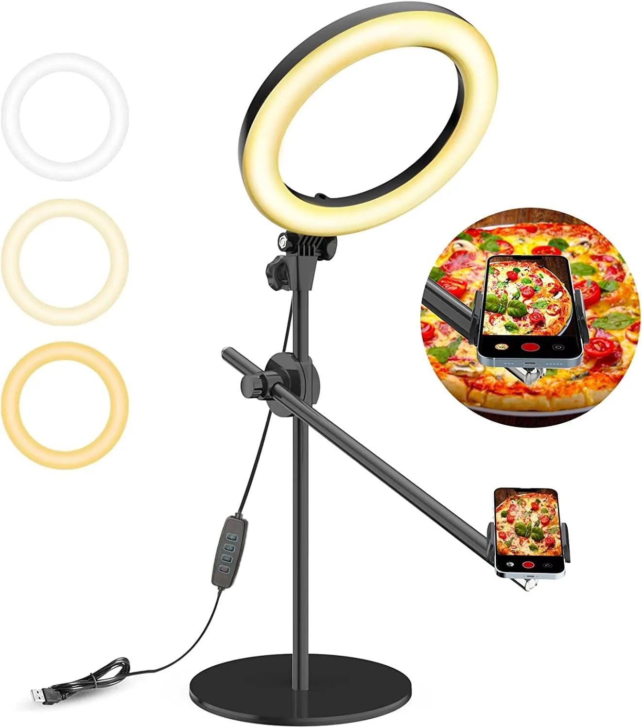 Overhead Camera Mount With Ring Light Phone Holder,10″ Led Ring Light For Desk With Stand And Remote For Iphone,Phone Tripod With Light For Video Recording Tiktok Live Stream Cooking Kitchen Vlogging Overhead Camera Mount With Ring Light Phone Holder,10″ Led Ring Light For Desk With Stand And Remote For Iphone,Phone Tripod With Light For Video Recording Tiktok Live Stream Cooking Kitchen Vlogging