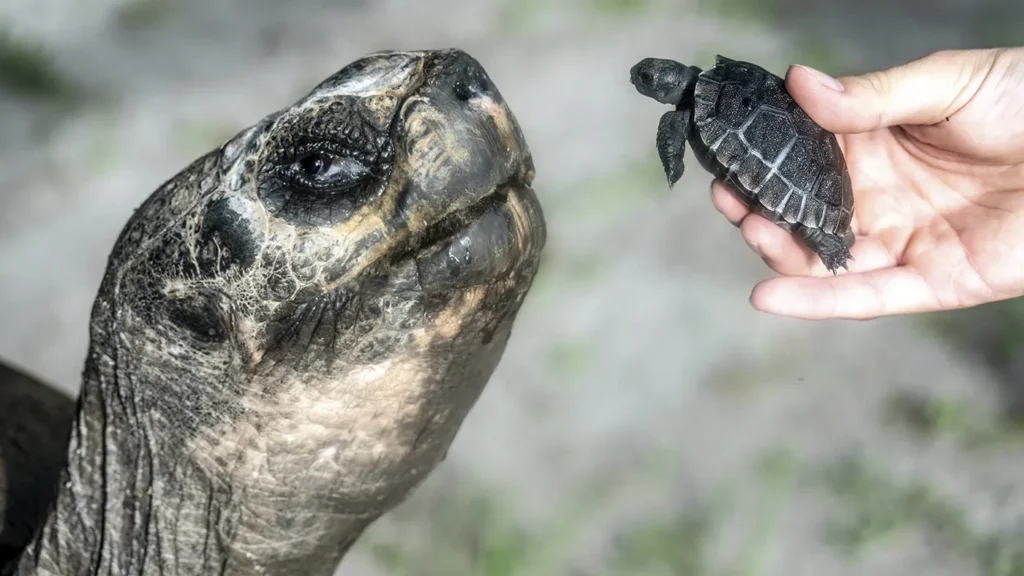 Goliath the Galápagos tortoise celebrated his first Father’s Past and one hundred and thirty fifth birthday : NPR