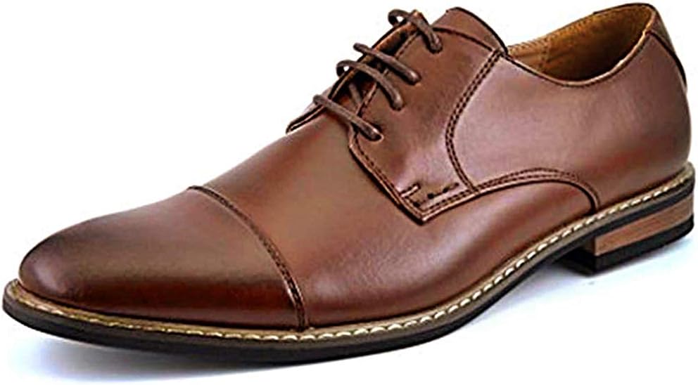Bruno Marc Italy Prince Men’s Classic Modern Oxford Wingtip Lace Dress Shoes