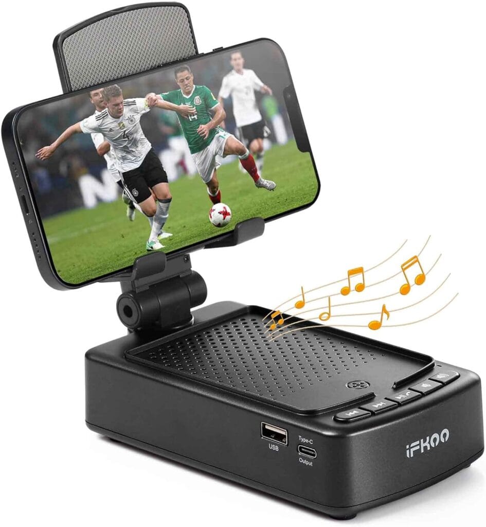Gifts For Men Women, Phone Stand With Bluetooth Speaker Bt5.3, Gifts For Him Dad Who Have Everything, Phone Holder With Wireless Speaker For Iphone/Android/Tablet, Tech Gadgets,Birthday Gifts For Men Gifts For Men Women, Phone Stand With Bluetooth Speaker Bt5.3, Gifts For Him Dad Who Have Everything, Phone Holder With Wireless Speaker For Iphone/Android/Tablet, Tech Gadgets,Birthday Gifts For Men