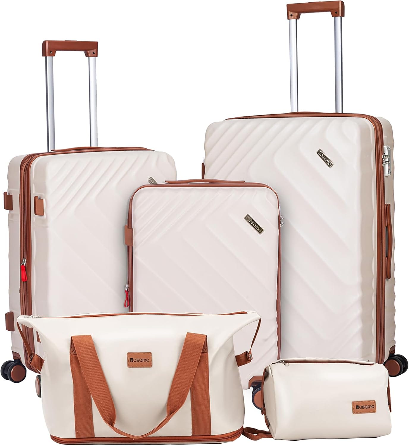 5 piece Luggage Set Expandable Suitcase 22x14x9 Airline Approved Carry on, ABS Hard Case Suitcases with Spinner Wheels, TSA Lock, Durable Waterproof Travel Set 5 piece Luggage Set Expandable Suitcase 22x14x9 Airline Approved Carry on, ABS Hard Case Suitcases with Spinner Wheels, TSA Lock, Durable Waterproof Travel Set