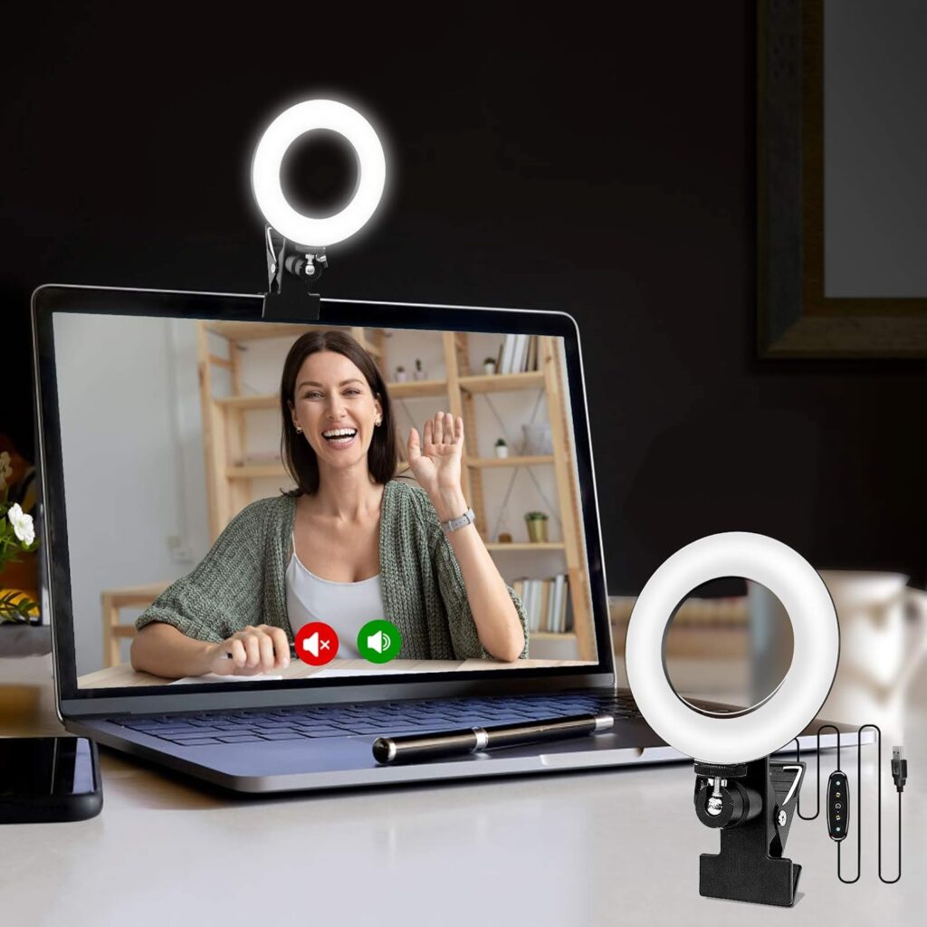 Video Conference Lighting Kit, Ring Light For Monitor Clip On,For Remote Working, Distance Learning,Zoom Call, Self Broadcasting And Live Streaming, Computer Laptop Video Conferencing Video Conference Lighting Kit, Ring Light For Monitor Clip On,For Remote Working, Distance Learning,Zoom Call, Self Broadcasting And Live Streaming, Computer Laptop Video Conferencing