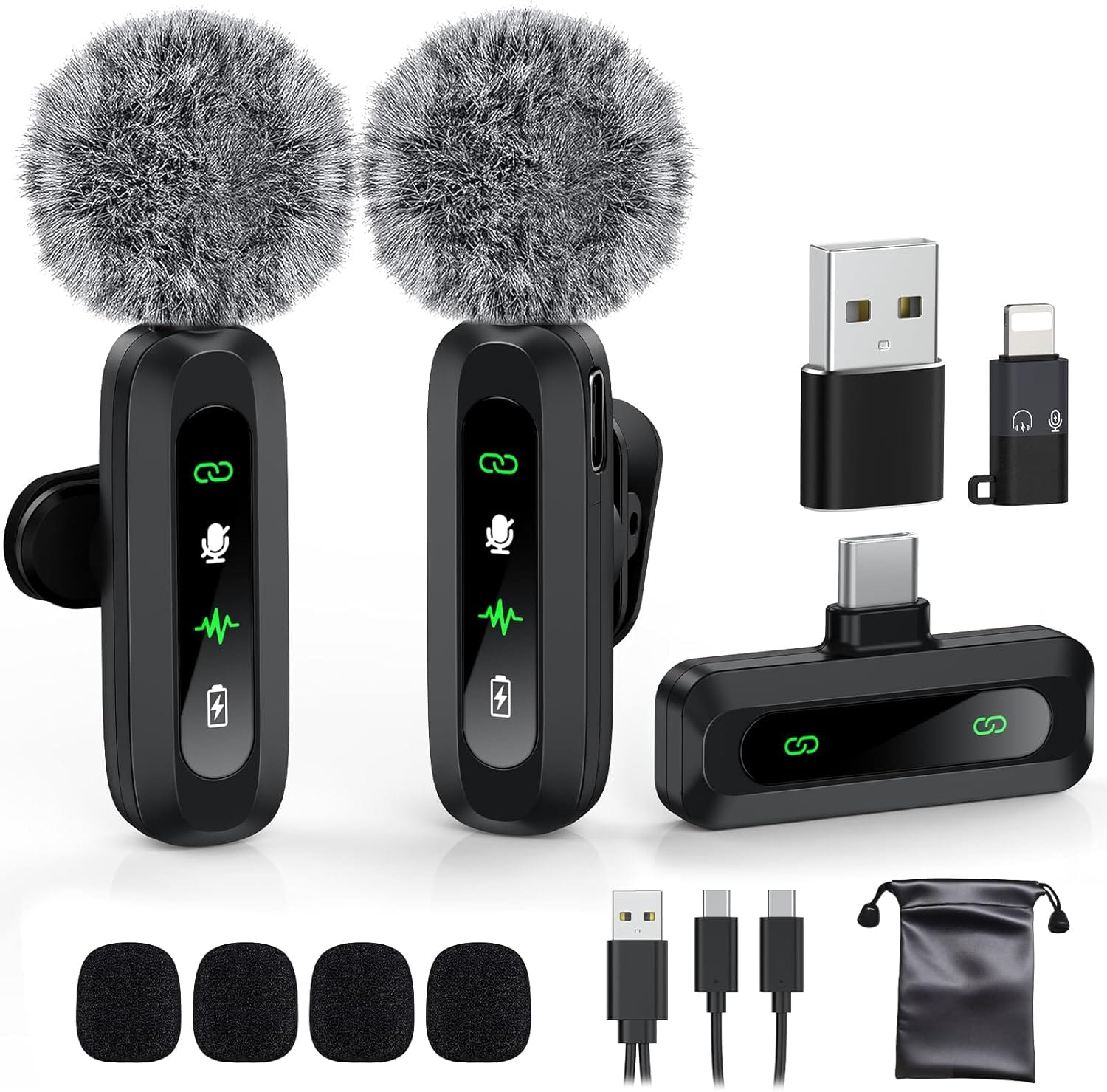 Usb C Lavalier Microphone Wireless Mini Mic For Type-C Android Phone/Tablet/Pc Video Recording Clip-On Mics With Rotatable Clip&Denoise Recording, Ideal For Vlog Tiktok Youtube Podcast Content Creator Usb C Lavalier Microphone Wireless Mini Mic For Type-C Android Phone/Tablet/Pc Video Recording Clip-On Mics With Rotatable Clip&Denoise Recording, Ideal For Vlog Tiktok Youtube Podcast Content Creator