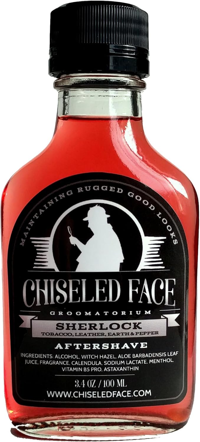 Sherlock Aftershave Splash by Chiseled Face Groomatorium – Handmade, Small Batch, Luxury Grooming Products