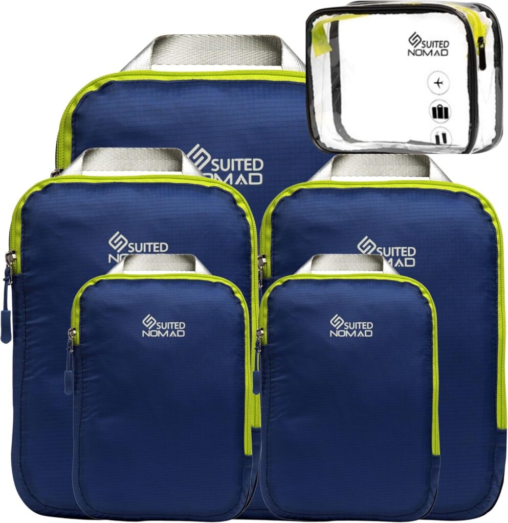 6 Set/3 Set Ultralight Compression Packing Cubes, Suitcase and Backpack Travel Organizer Bags 6 Set/3 Set Ultralight Compression Packing Cubes, Suitcase and Backpack Travel Organizer Bags