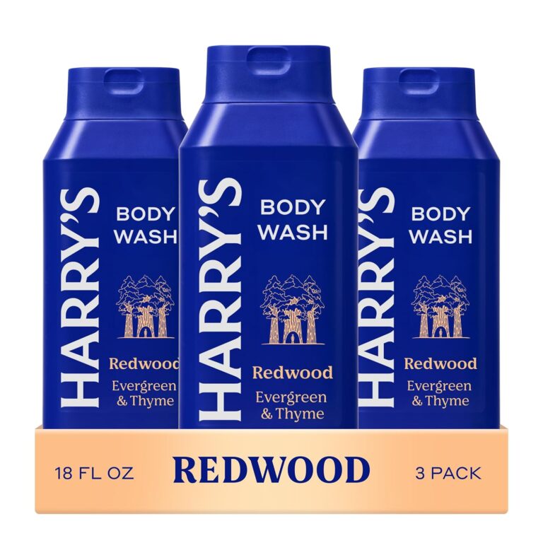 Harry’s Men’s Body Wash Shower Gel, Redwood Scent, 18 oz, Pack of 3