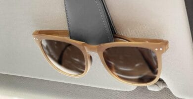 Magnetic Leather Sunglass Holder, Eyeglass Hanger Clip for Car Sun Visor, Suitable for Different Size Eyeglasses(Gray, 1 Pack) Magnetic Leather Sunglass Holder, Eyeglass Hanger Clip for Car Sun Visor, Suitable for Different Size Eyeglasses(Gray, 1 Pack)