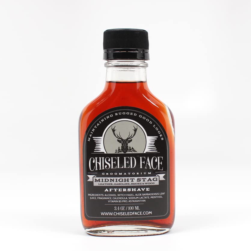 Midnight Stag Aftershave Splash By Chiseled Face Groomatorium – Handmade, Small Batch, Luxury Grooming Products