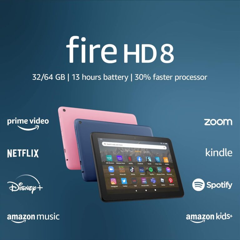 Like-New Amazon Fire HD 8 tablet, 8” HD Display, 32 GB, 30% faster processor, designed for portable entertainment, (2022 release), Black