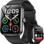 Blackview 2025 Smart Watch (Answer/Make Calls), Fitness Watch for Men and Women with Heart Rate/SpO2/Sleep Monitor/2 Straps, 100+ Sports Modes, IP68 Waterproof Activity Tracker for Android/iPhone