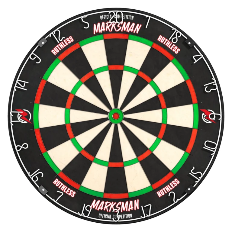 Ruthless Marksman Dart Board | Professional Level Ultra Thin Wire Sisal Dartboard for Steel Tip Darts (DB072)