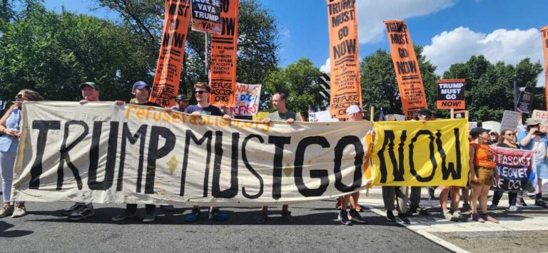 Masses protest out of doors White Area : NPR