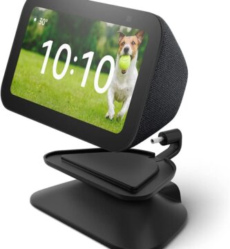 Echo Show 5 (3rd Gen) Adjustable Stand with USB-C Charging Port | Charcoal