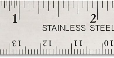 Westcott 10414 Stainless Steel Metal Ruler with Non-Slip Cork Base, 6 in