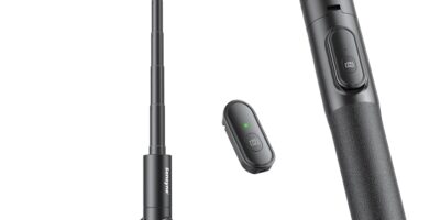 Sensyne 60″ Phone Tripod – Selfie Stick, Lightweight All in One Phone Tripod Integrated with Wireless Remote Compatible with All Cell Phones for Selfie/Video Recording/Photo/Live Stream/Vlog（Black）