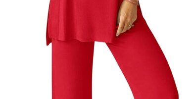 PRETTYGARDEN Women’s 2 Piece Lounge Set 2025 Summer Casual Loose Tank Top Wide Leg Pants Matching Travel Outfits Tracksuit