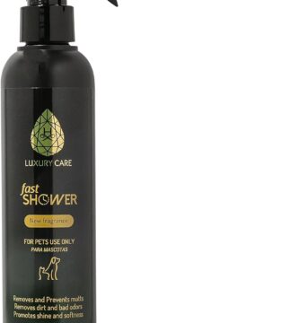Hydra Luxury Care Fast Shower Bath Spray, No-Rinse Dry Shampoo for Dogs and Cats, Lightly Scented Pet Grooming Spray, 8.12-Ounce Bottle