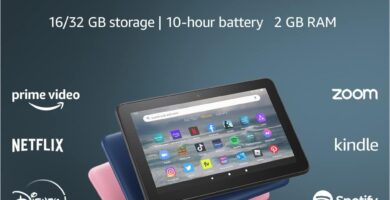 Like-New Amazon Fire 7 tablet (newest model) 7” display, read and watch, under  with 10-hour battery life, 16 GB, Black