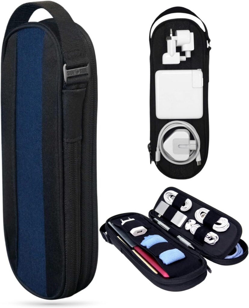 SIDE BY SIDE Electronics Organizer Travel Case for Cables, Charger, Power Bank – Tech Bag for MacBook Accessories, Adapter – Slim Cord Organizer Bag with Gift Box for Travel & Daily Use SIDE BY SIDE Electronics Organizer Travel Case for Cables, Charger, Power Bank – Tech Bag for MacBook Accessories, Adapter – Slim Cord Organizer Bag with Gift Box for Travel & Daily Use