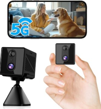 2025 Upgraded 5GHz WiFi Hidden Spy Camera, 4K Wireless Indoor Security Cam, Surveillance Nanny Cam, Pet & Car Camera with Longer Battery Life(APP:O-KAM Pro)