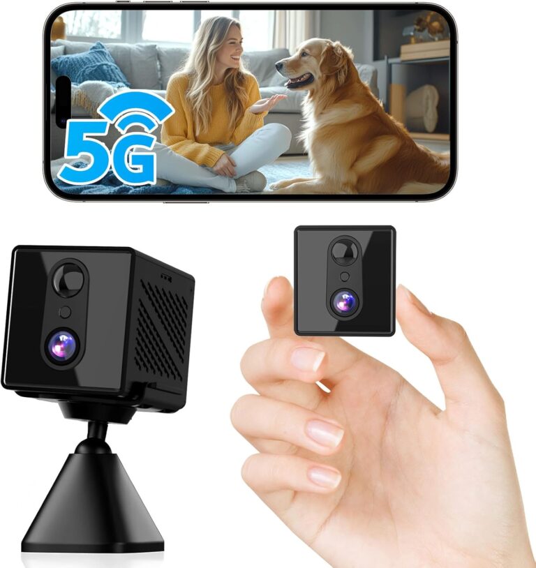 2025 Upgraded 5GHz WiFi Hidden Spy Camera, 4K Wireless Indoor Security Cam, Surveillance Nanny Cam, Pet & Car Camera with Longer Battery Life(APP:O-KAM Pro)