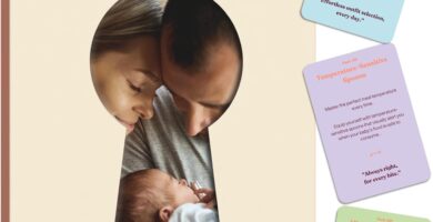 New Parents Gift – 100 Cards with Essential Tips for 1st Time Parents – Thoughtful Postpartum Gift for First Time Moms, Dad, Baby Shower, Gender Reveal – New Mom Gifts for Women – Gift for Couples