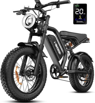 Electric Bike for Adults – 20 x 4 Inch Fat Tire, 750W/Peak 1500W Motor, 48V15AH Detachable Battery, 4 Riding Modes Electric Dirt Bike, 7 Speed Electric Motorcycle, 28MPH UL 2849 Certified