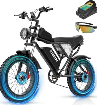 Electric Bike for Adults Q20, 2000/1500W, 37/30MPH,52V 40AH,48V/20AH E-Bike,30-180 Miles Electric Motorcycle, 20″ Fat Tire Dirt Bike, UL2849 All Terrain for Mountains, Snow, Sand, Road