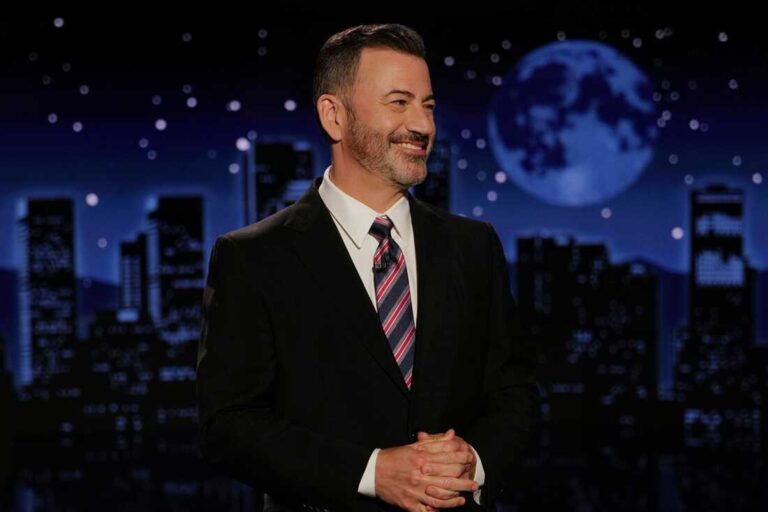 Jimmy Kimmel makes an emotional go back to ABC : NPR