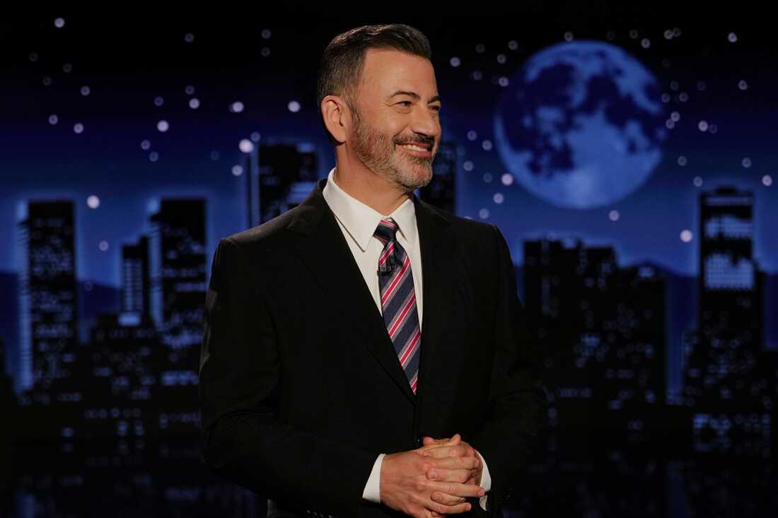 Jimmy Kimmel makes an emotional go back to ABC : NPR