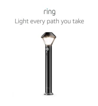 Ring Smart Lighting – Pathlight, Battery-Powered, Outdoor Motion-Sensor Security Light, Black (Bridge required)
