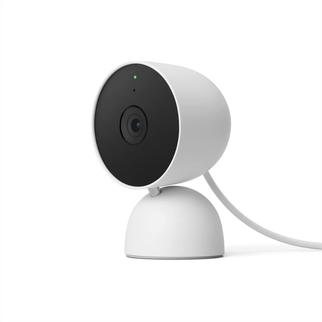 Google indoor Nest Security Cam 1080p (Wired) – 2nd Generation – Snow