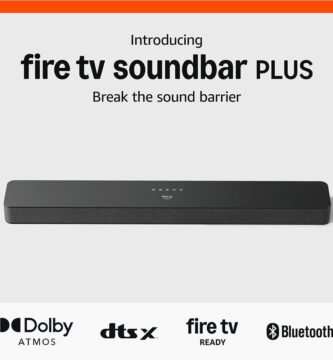 Amazon Fire TV Soundbar Plus (newest model) with built-in subwoofer, 3.1 channel, Dolby Atmos, clear dialogue