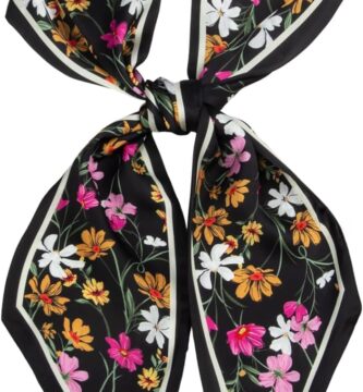 RIIQIICHY Women’s Silk-Like Hair Scarf & Headband – Handbag & Purse Accessory