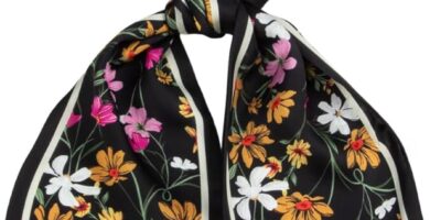 RIIQIICHY Women’s Silk-Like Hair Scarf & Headband – Handbag & Purse Accessory